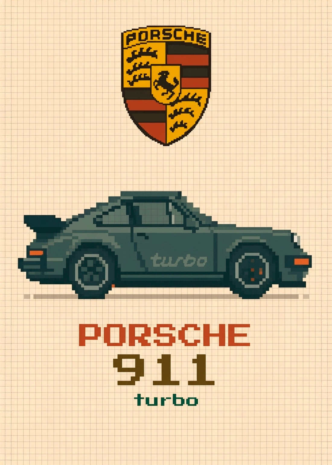 Porsche - Pixelart
