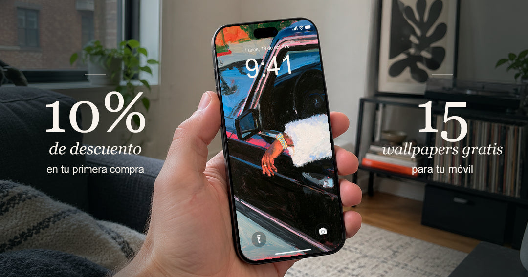 10% de descuento en tu primera compra y 15 wallpapers gratis para tu móvil