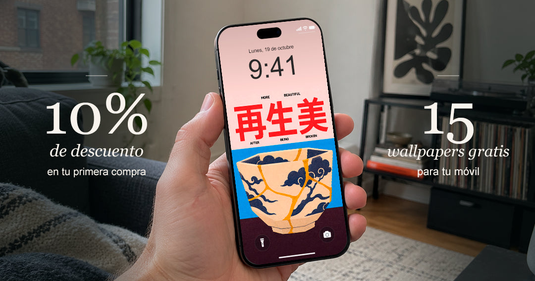 10% de descuento en tu primera compra y 15 wallpapers gratis para tu móvil