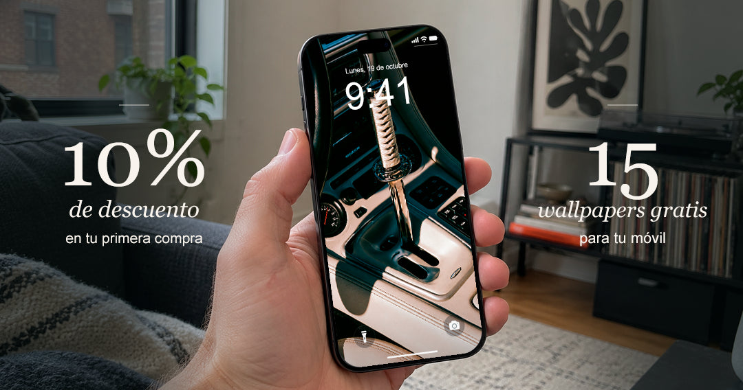 10% de descuento en tu primera compra y 15 wallpapers gratis para tu móvil